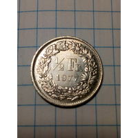 1.2 франка Швейцария 1977 годъ