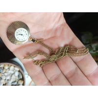 Часы кулон Слава Au, состояние нового СССР