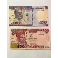 Нигерия 100-200-500-1000 наира образца 2024 года UNC