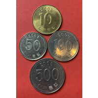 Южная Корея, 4 монеты