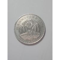 Маврикий 5 рупий 1992 года .