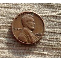 Werty71 США 1 цент 1968 D