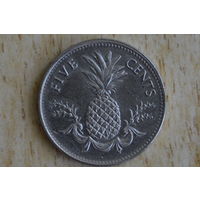 Багамы 5 центов 1998 с 1 руб