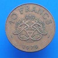 Монако 10 франков 1979