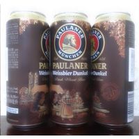 Банка от пива PAULANER MUNCHN Weissbier Dunkel Dark Wheat Beer 500ml (ОБМЕН/ПРОДАЖА/ТОРГ) 1лот=1шт