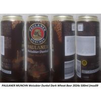 Банка от пива PAULANER MUNCHN Weissbier Dunkel Dark Wheat Beer 2024г 500ml (moz09 (moz10 (moz11