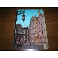 Гданьск Польша Золотые ворота 1967 год Подписана Прошла почту Марка