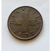 Швейцария 2 раппена, 1970