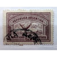 Аргентина 1928г. Авиапочта. 90 сентаво. гаш.
