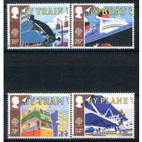 Великобритания - 1988г. - транспорт и коммуникации - 4 марки - полная серия, MNH [Mi 1147-1150]. #3-GB-Z-1-17