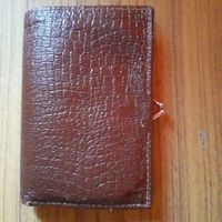 Кошелек СССР нат кожа  трендовый цвет отделка под кожу змеи на удачу!