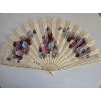 Испанский Винтажный Веер с Ручной Росписью (1985 год)