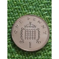 Великобритания 1 пенни 1996 г ( Герб Вестминстерского Дворца Елизавета , пруфф, тир 100 тысяч )