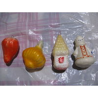 Лот ёлочных игрушек СССР пенопласт