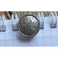 Пуговица посеребреная орлянка