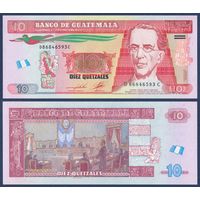 Гватемала, 10 кетсалей 2012 г, P-123с (D, генерал Мигель Гарсиа Гранадос), UNC
