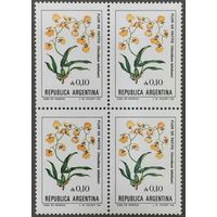 Марки Аргентины 1983-85г. Квартблок, Флора Австралии