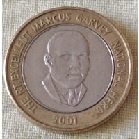 Ямайка. 20 долларов 2001 года.