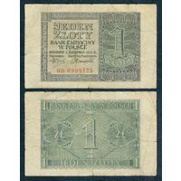 Польша, 1 злотый 1941 год.