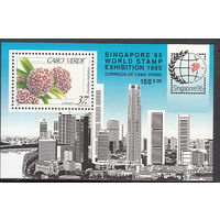 Флора Цветы. Выставка. Кабо Верде. 1995. 1 блок. Michel N бл29 (6,5 е).