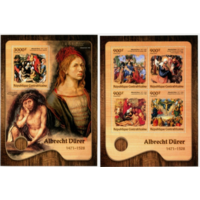 ЦАР 2016   Живопись  ИСКУССТВО КАРТИНЫ    к/б+бл MNH