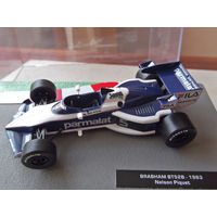 Модель автомобиля 1-43 Фомула 1 Formula 1 F1 Brabham BT52B 1983 Nelson Piquet В комплекте модель, бокс, журнал Состояние модель как новая журнал отличное