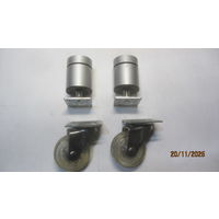 Комплект (2 ножки+ 2 колесика) для мебели или др.