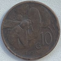 Италия 10 чентезимо 1930 г.