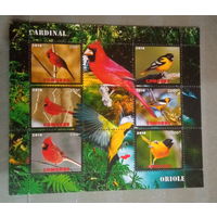 СЕРИЯ Блоков птицы  фауна MNH