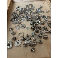 Прочнейшие советские универсальные защёлки для лётного снаряжения и не только-использовались и на офицерских планшетах и др. цена за 3 комплекта..