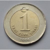 Турция, 1 лира 2006 г.