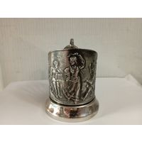 Подстаканник "Пляска".Мельхиор.Россия.(незначительн ый дефект)