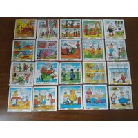 Вкладыши от жвачки PATBOM Патбом Цена за лот 66 штук!!!