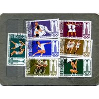 МОНГОЛИЯ,1980, спорт  ОИ, , серия 7м, гашен