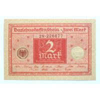 Германия 2 марки 1920 год, UNC