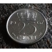 25 центов, Нидерланды 1967 г.