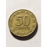 Литва 50 центов 2000
