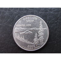 1\4 доллара,2005 Орегон. США.