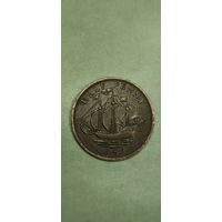 Великобритания 1/2 пенни 1957