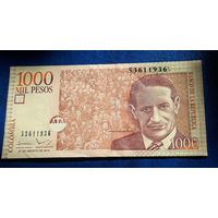 1000 песо 2014 Колумбия