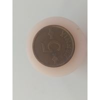 5 пенни Финляндия 1969 год  лот 44 НЕЧАСТАЯ