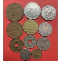 11 разных монет из 11 стран - 9
