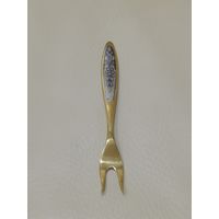 Вилка для лимона серебро 875 пробы СССР. Северная Чернь. Вес 19гр