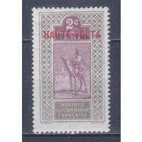[979] Французские колонии. Верхняя Вольта 1920. Надпечатка. МН