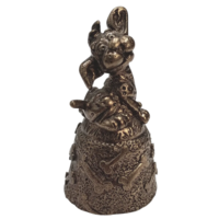 Колокольчик Щенок Бронза