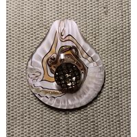 Кулон, подвеска из художественного стекла. 5х4,5 см.