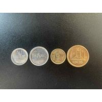Пакистан Набор монет 1 2 5 и 10 рупий 2016-2021 4 монеты UNC