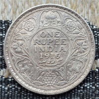 Британская Индия 1 рупия 1916 года. Король Георг V. I Мировая война. Серебро. Сторгуй за свою цену, предложи обмен! S90