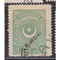 Герб Полумесяц и звезда Турция 1924 год  лот 10 Перфорация: 12