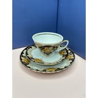 Кофейная пара  Вита  1970-1997. г. Рижская фарфоровая фабрика. Фарфор, роспись, позолото